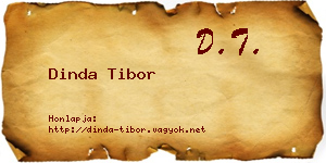 Dinda Tibor névjegykártya